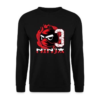 Enfants Ninja 3ème anniversaire Garçon 3 ans - Sweat-shirt Unisexe - noir - Devant - Alina (178cm) & Michal (187cm)