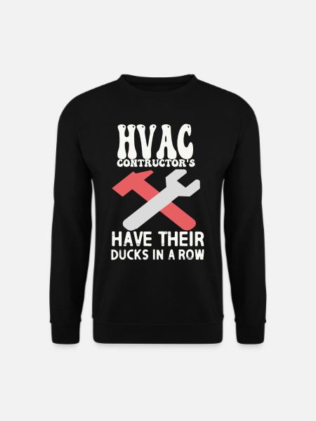 HVAC Contractors haben ihre Kanäle in einer Reihe - Unisex Pullover - Schwarz