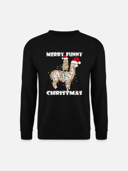 Merry Funny Christmas - Unisex Pullover - Schwarz