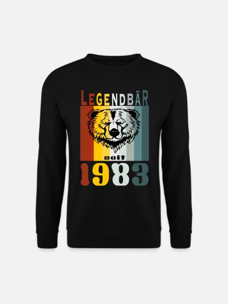 LEGENDBÄR seit 1983 - Unisex Pullover - Schwarz