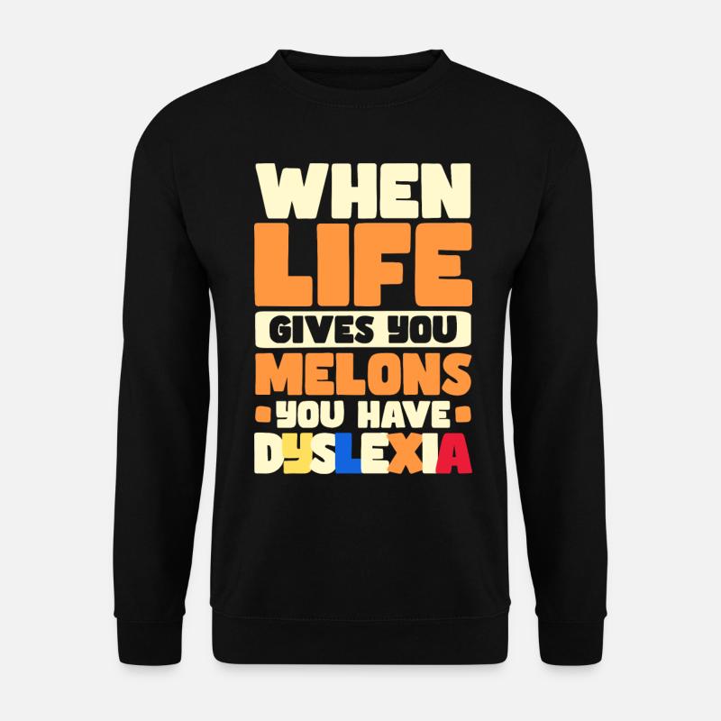 Legastheniker - Unisex Pullover - Schwarz