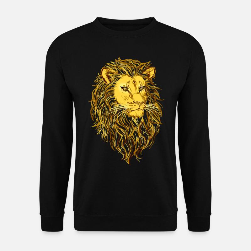 Löwenkopf - Unisex Pullover - Schwarz