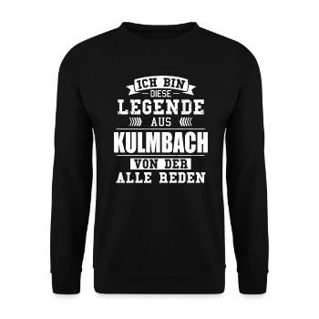 Stadt Kulmbach Deutschland Legende Spruch - Unisex Pullover - Schwarz - Vorne - Alina (178cm) & Michal (187cm)