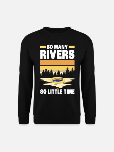 River Tubing - Unisex Pullover - Schwarz