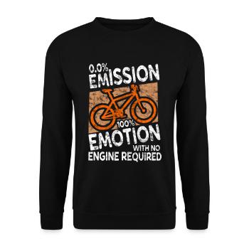 Vélo Protection du climat Vélo Cyclisme - Sweat-shirt Unisexe - noir - Devant - Alina (178cm) & Michal (187cm)