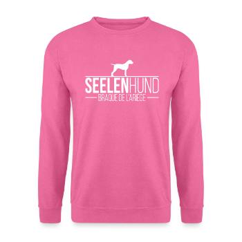 Braque de l' Ariege Seelenhund Hundespruch - Unisex Pullover - Pink - Vorne