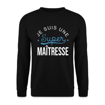 Super rmaitresse - Sweat-shirt Unisexe - noir - Devant - Alina (178cm) & Michal (187cm)