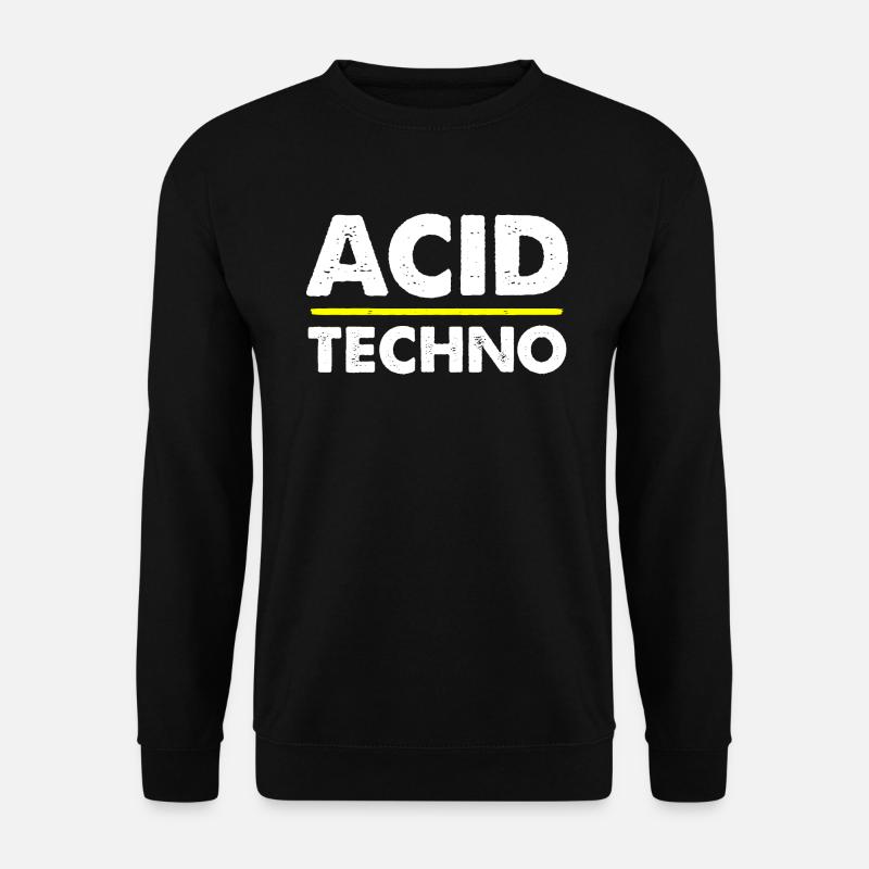 Acid Techno Vintage Kühn - Unisex Pullover - Schwarz