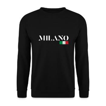 MILAN MILANO ITALIE ÎLES DE VACANCES (f) - Sweat-shirt Unisexe - noir - Devant - Alina (178cm) & Michal (187cm)