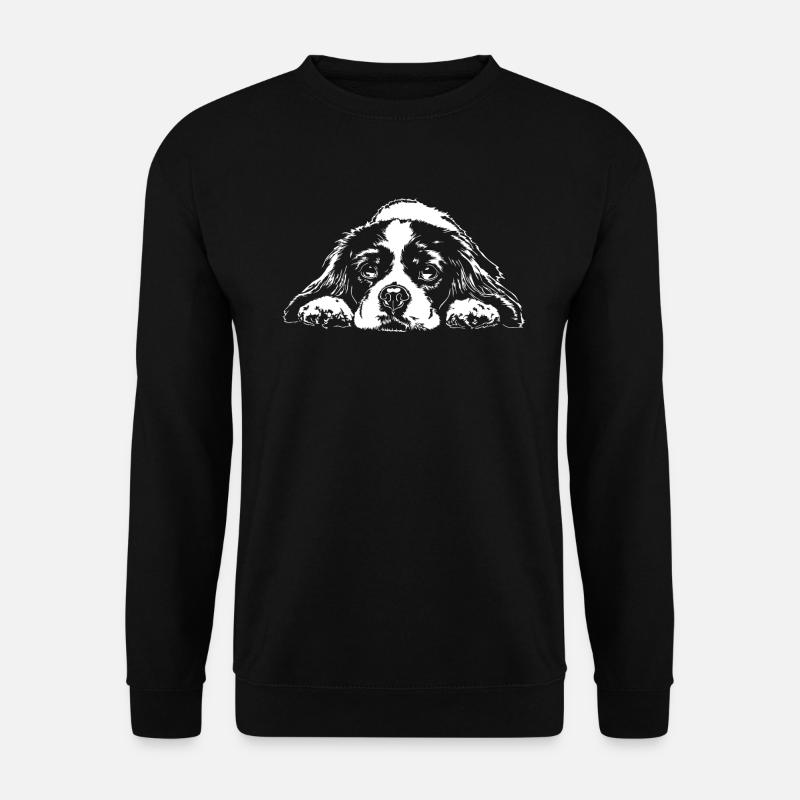 CAVALIER KING CHARLES SPANIEL chiens chien Wilsigns - Sweat-shirt Unisexe - noir
