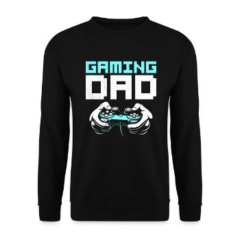 Gaming Dad Gamer Drôle Fête des Pères - Sweat-shirt Unisexe - noir - Devant - Alina (178cm) & Michal (187cm)