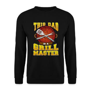 Grill papa barbecue cadeau de fête des pères - Sweat-shirt Unisexe - noir - Devant - Alina (178cm) & Michal (187cm)