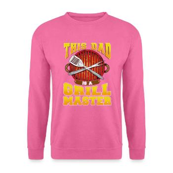 Grill Papa Barbecue Vatertag Geschenk - Unisex Pullover - Pink - Vorne