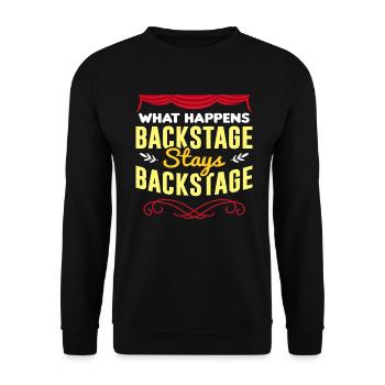 Theater - Unisex Pullover - Schwarz - Vorne - Alina (178cm) & Michal (187cm)