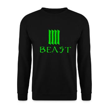 Biest Grün - Unisex Pullover - Schwarz - Vorne - Alina (178cm) & Michal (187cm)