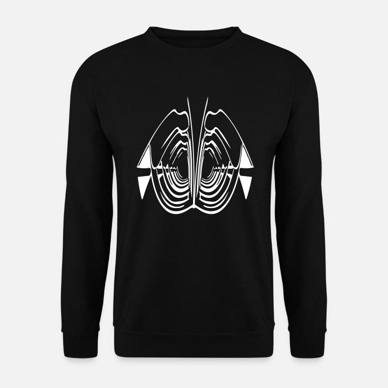 Art abstrait de côtes - Sweat-shirt Unisexe - noir
