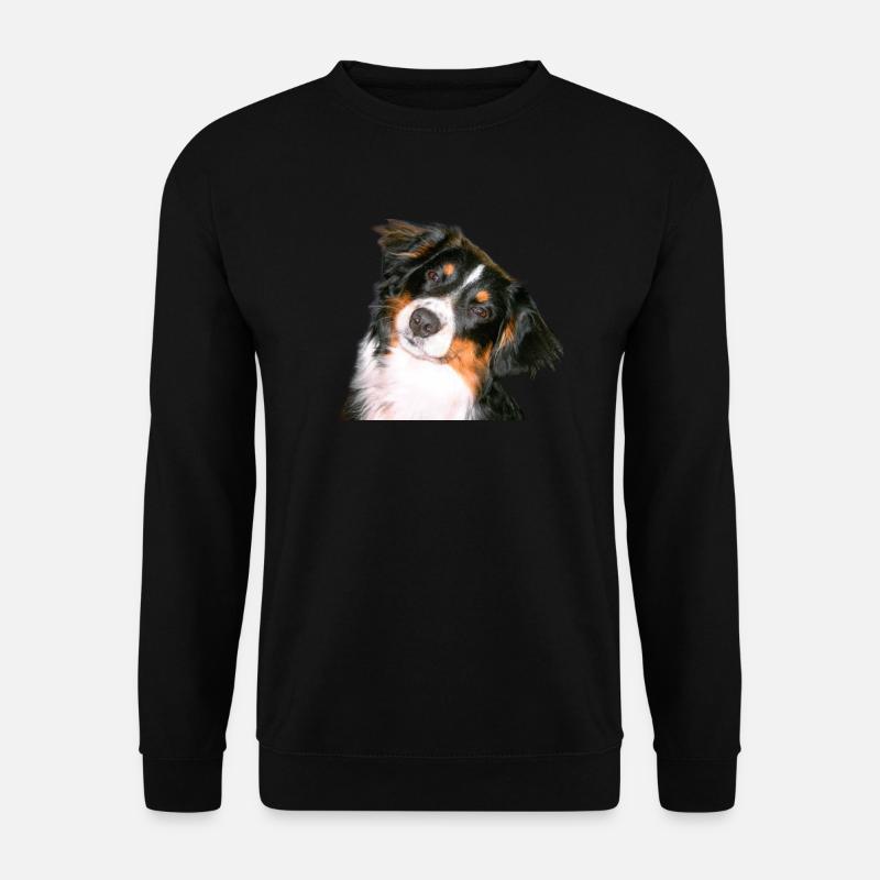 Aussie Nanouk, Kopf - Foto - Unisex Pullover - Schwarz
