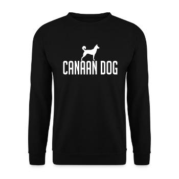 CANAAN DOG Dog Breed Dog Dogs Wilsigns - Unisex Sweatshirt - black - Front - Alina (178cm) & Michal (187cm)