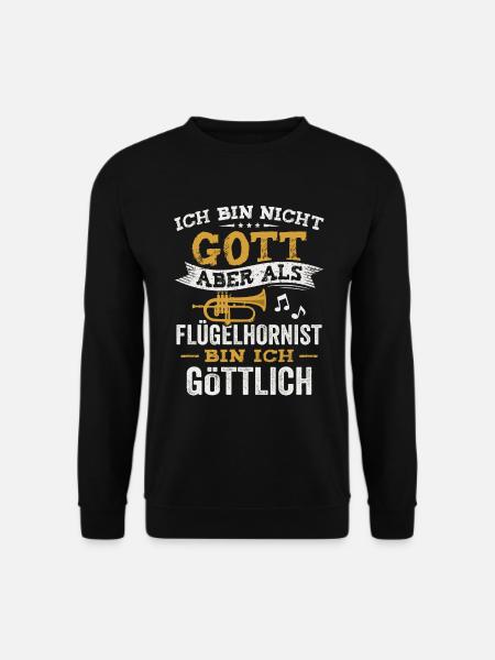 Flügelhorn Blasmusik Musiker Blasinstrument Lustig - Unisex Pullover - Schwarz