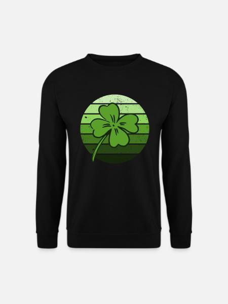 Kleeblatt Glück St. Patrick's Day Irland - Unisex Pullover - Schwarz
