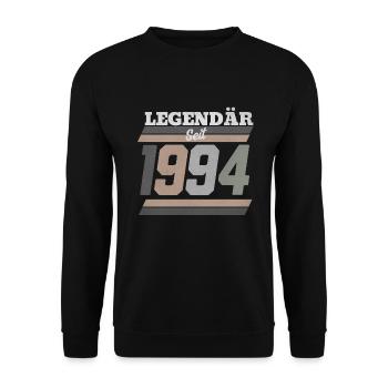 1994 - Unisex Pullover - Schwarz - Vorne - Alina (178cm) & Michal (187cm)