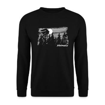 Steinwald Coup de pinceau Haut Palatinat - Sweat-shirt Unisexe - noir - Devant - Alina (178cm) & Michal (187cm)