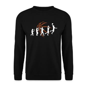Basketball Player Dunking Basketball Player Sequence - Unisex Sweatshirt - black - Front - Alina (178cm) & Michal (187cm)