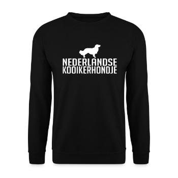 Nederlandse Kooikerhondje race de chien Wilsigns - Sweat-shirt Unisexe - noir - Devant - Alina (178cm) & Michal (187cm)