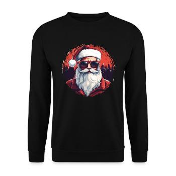 Frohe Weihnachten - Unisex Pullover - Schwarz - Vorne - Alina (178cm) & Michal (187cm)