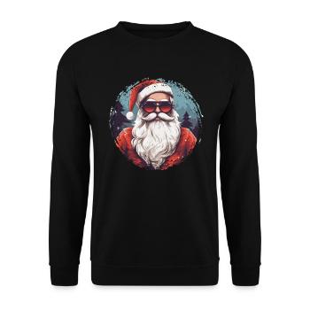 Frohe Weihnachten - Unisex Pullover - Schwarz - Vorne - Alina (178cm) & Michal (187cm)