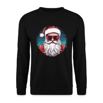Frohe Weihnachten - Unisex Pullover - Schwarz - Vorne - Alina (178cm) & Michal (187cm)