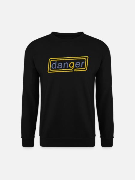 Blue and Yellow Danger - Unisex Sweatshirt - black