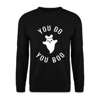 Halloween You Do You Boo - Unisex Sweatshirt - black - Front - Alina (178cm) & Michal (187cm)