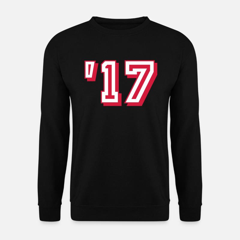 2017 '17 Jahr 2017 - Year 2017 - Unisex Pullover - Schwarz