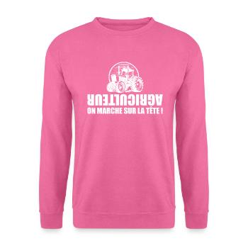 Farmer - Farmer - Tractor - Unisex Sweatshirt - pink - Front