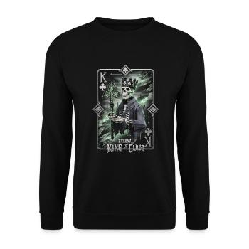 Eternal King of Clubs - Unisex Sweatshirt - black - Front - Alina (178cm) & Michal (187cm)