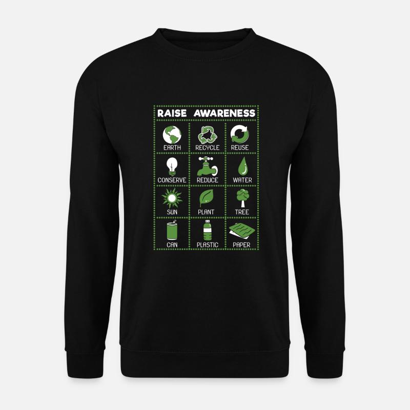 Recycle, Reuse, Reduce - Unisex Sweatshirt - black