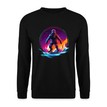 Snowboard ou ski puis après-ski - Sweat-shirt Unisexe - noir - Devant - Alina (178cm) & Michal (187cm)