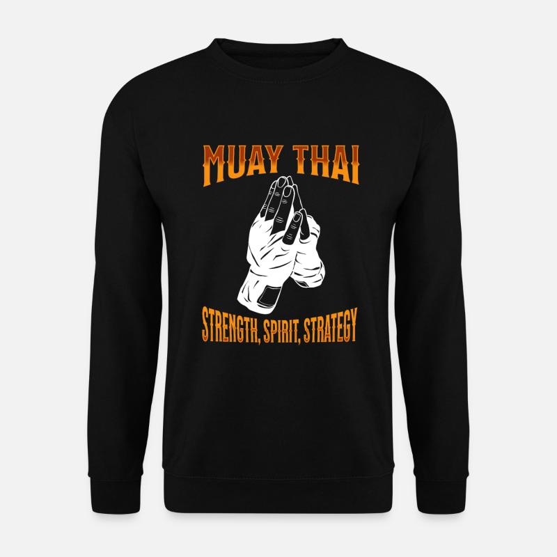 Muay Thai Boxing Muay Thai - Unisex Pullover - Schwarz