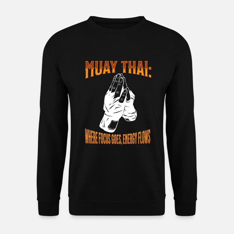 Muay Thai Boxing Muay Thai - Unisex Pullover - Schwarz