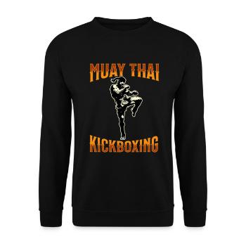 Muay Thaï Boxe Muay Thaï - Sweat-shirt Unisexe - noir - Devant - Alina (178cm) & Michal (187cm)