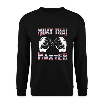 Muay Thaï Boxe Muay Thaï - Sweat-shirt Unisexe - noir - Devant - Alina (178cm) & Michal (187cm)