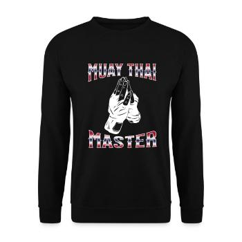 Muay Thaï Boxe Muay Thaï - Sweat-shirt Unisexe - noir - Devant - Alina (178cm) & Michal (187cm)
