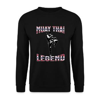 Muay Thaï Boxe Muay Thaï - Sweat-shirt Unisexe - noir - Devant - Alina (178cm) & Michal (187cm)
