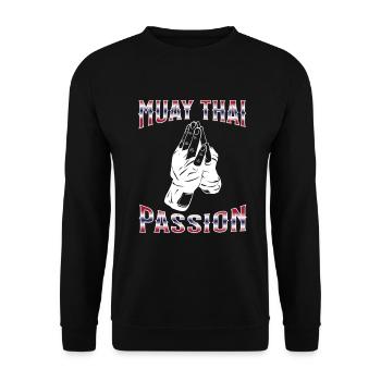 Muay Thaï Boxe Muay Thaï - Sweat-shirt Unisexe - noir - Devant - Alina (178cm) & Michal (187cm)