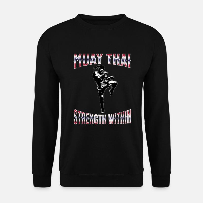 Muay Thai Boxing Muay Thai - Unisex Pullover - Schwarz