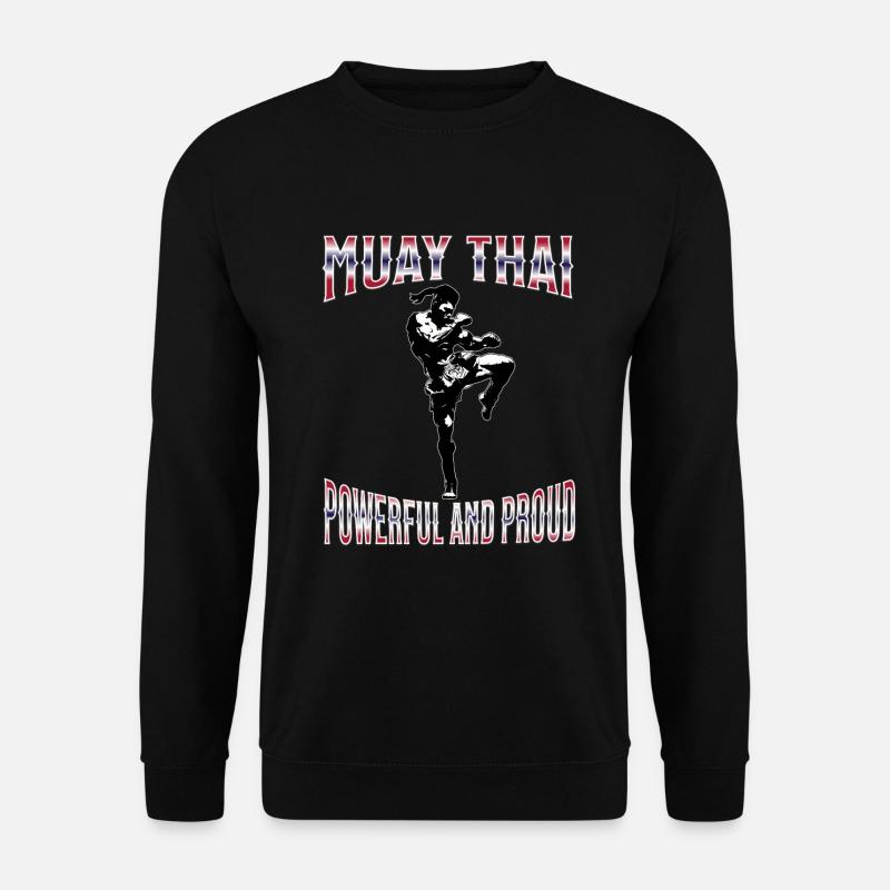 Muay Thaï Boxe Muay Thaï - Sweat-shirt Unisexe - noir