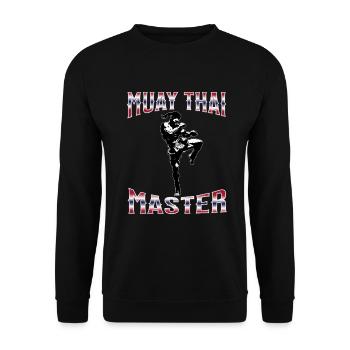 Muay Thaï Boxe Muay Thaï - Sweat-shirt Unisexe - noir - Devant - Alina (178cm) & Michal (187cm)