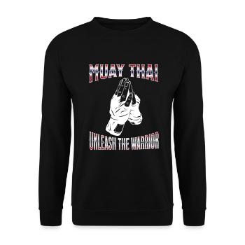 Muay Thaï Boxe Muay Thaï - Sweat-shirt Unisexe - noir - Devant - Alina (178cm) & Michal (187cm)