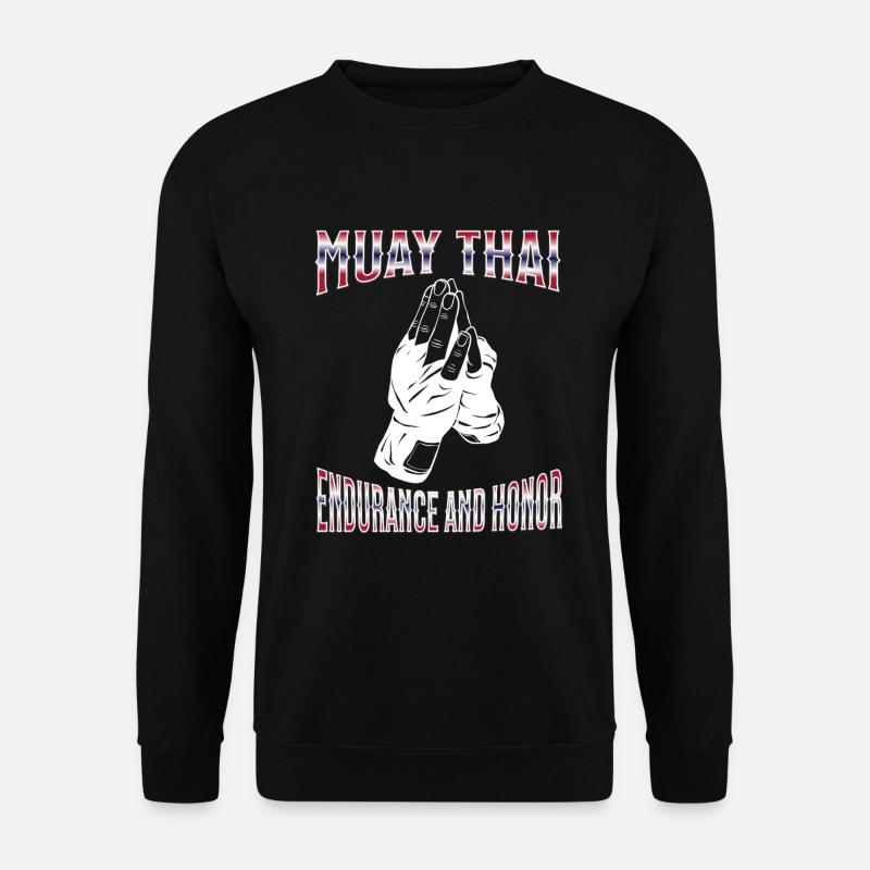 Muay Thaï Boxe Muay Thaï - Sweat-shirt Unisexe - noir